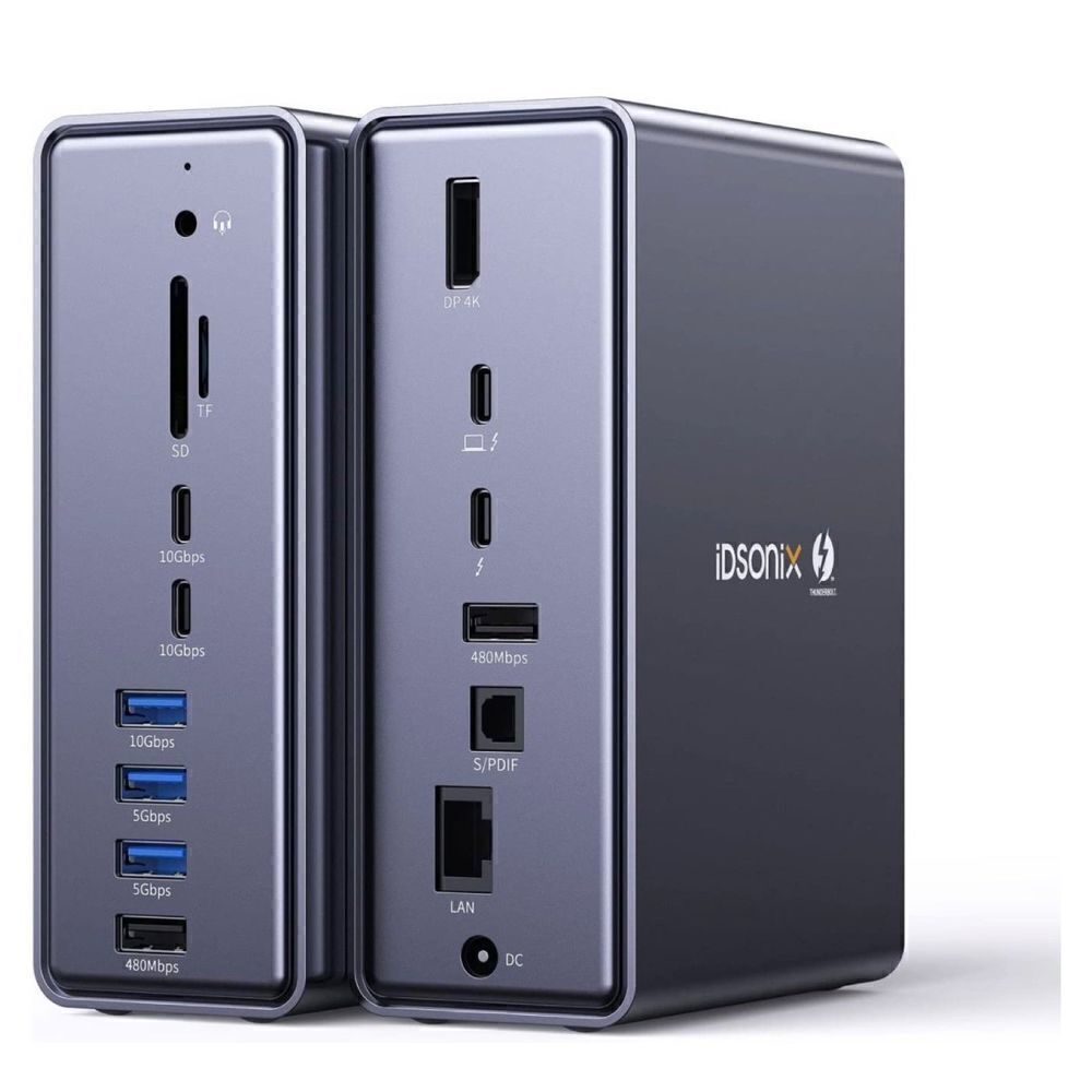 IDsonix 15 in 1 Docking Station Dual Monitor for MacBook Pro and Windows